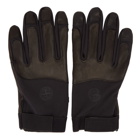Stone Island Black Soft Shell-R Gloves