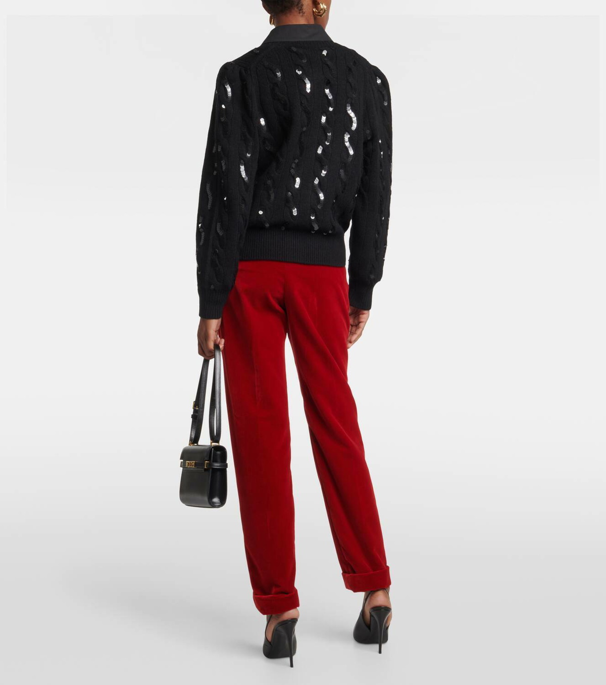 Polo Ralph Lauren Sequined wool and cashmere cardigan Polo Ralph Lauren