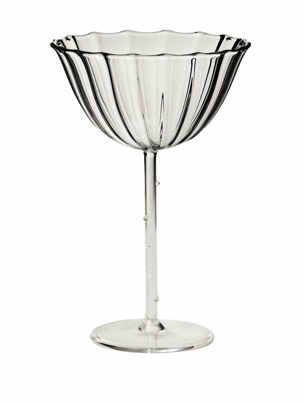 Sophie Lou Jacobsen Ribbed Effect Set Of Four Glasses