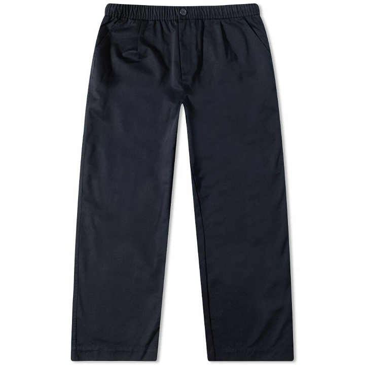 Photo: Fred Perry Men's Wide Leg Draw String Trouser in Navy