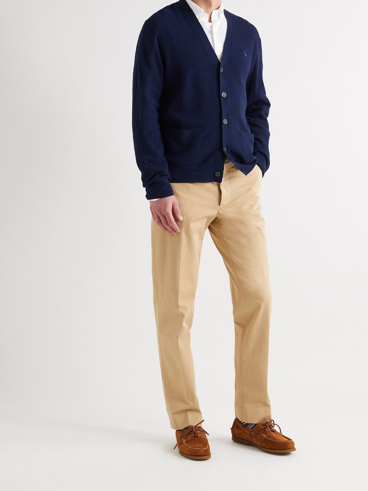 Cotton Blend Cardigan in Blue - Polo Ralph Lauren