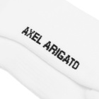 Axel Arigato Men's Scribble Arigato Tube Socks in White 