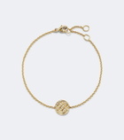David Yurman Sculpted Cable 18kt gold chain bracelet with diamonds