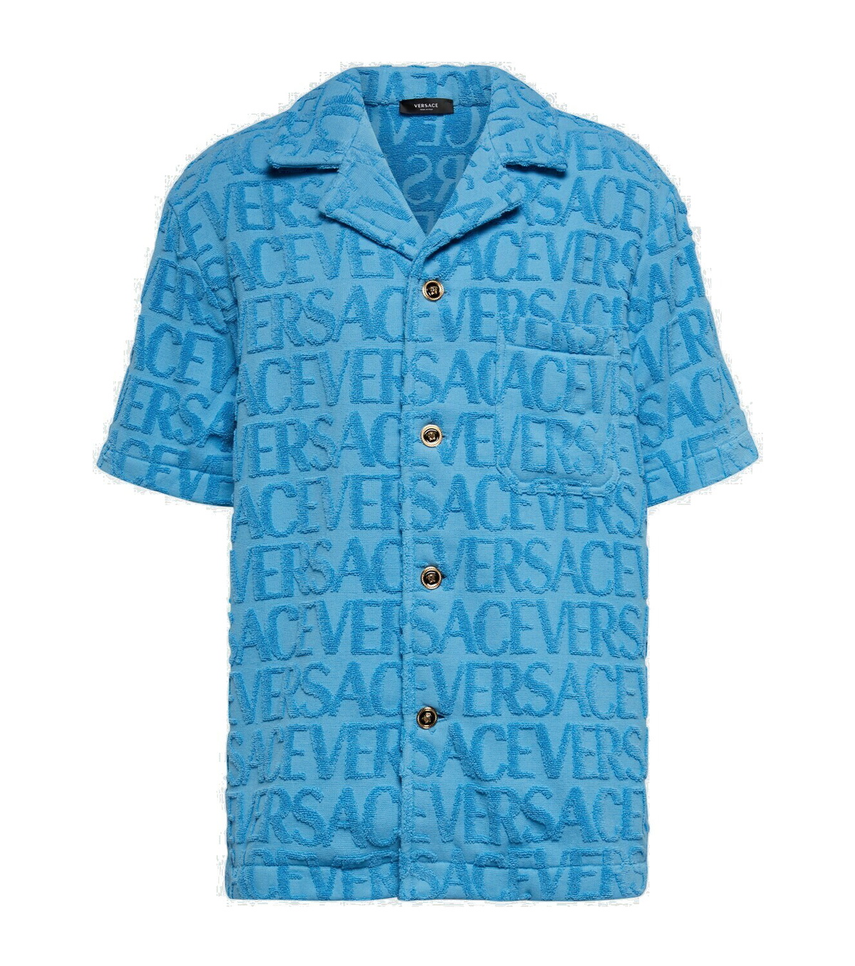 Versace Logo cotton terry shirt Versace