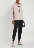 ON Logo Stretch-jersey Hooded Sweatshirt Mauve