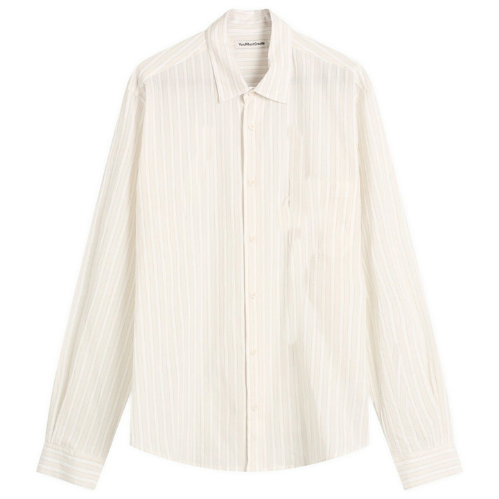 Photo: YMC Men's Curtis Shirt in Natural Stripe