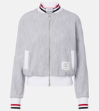 Thom Browne Cotton-blend bomber jacket