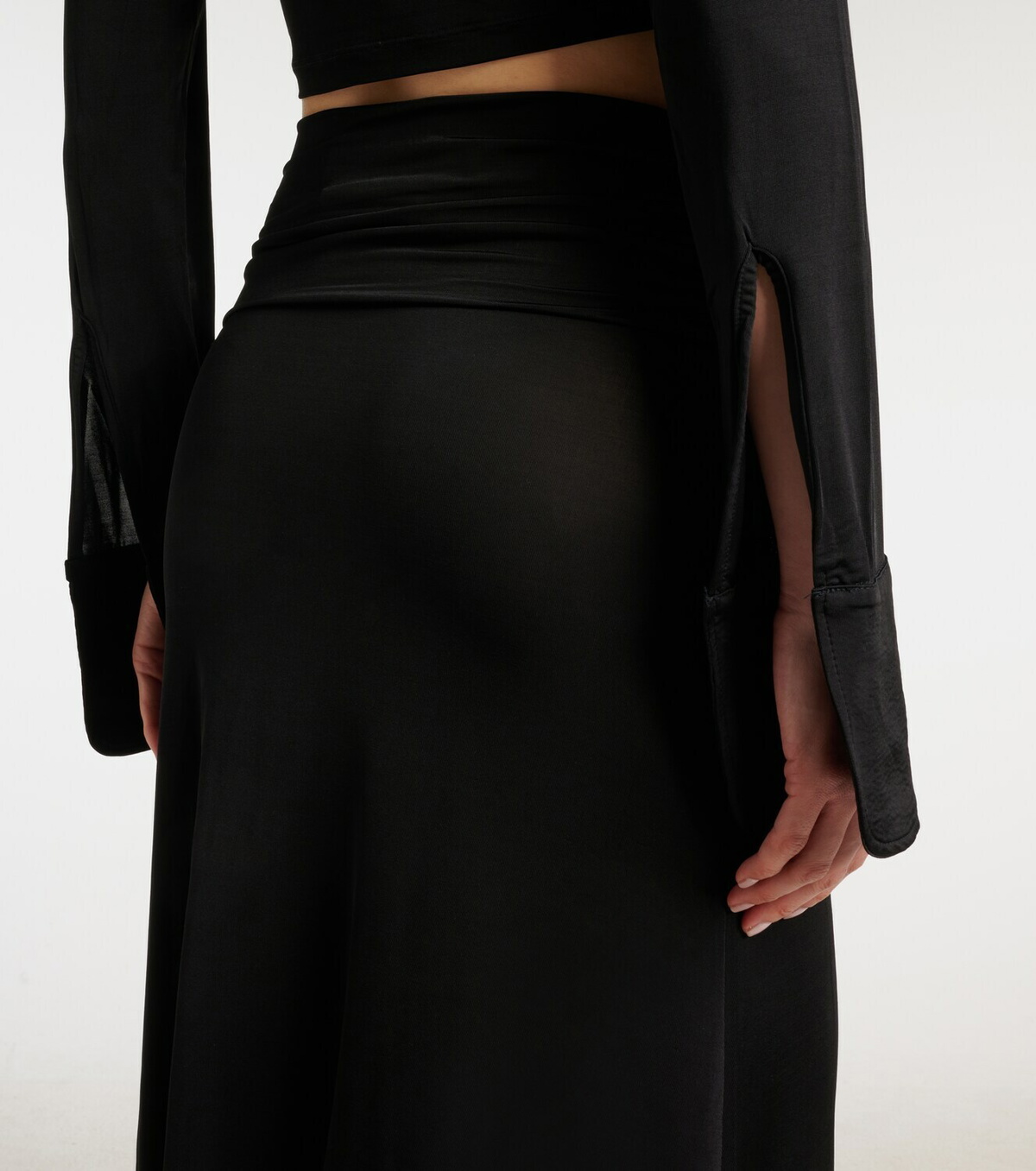 Aya Muse Freya draped maxi skirt