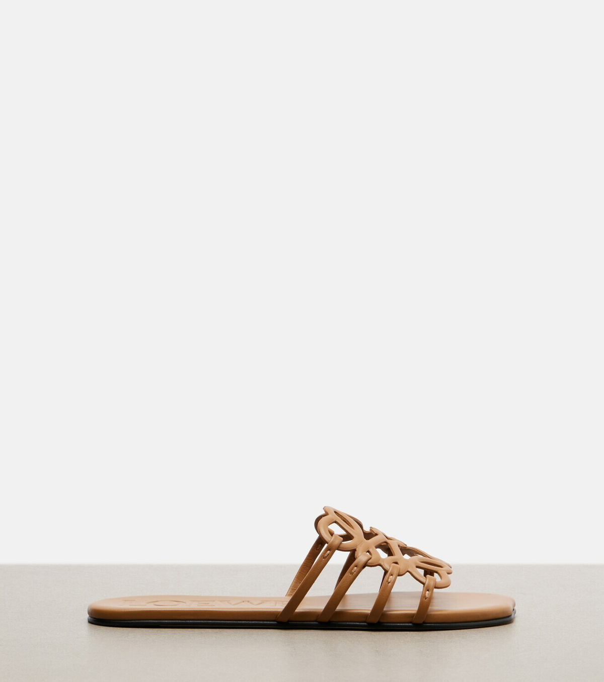 Loewe Paula's Ibiza Petal Anagram leather slides