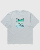 Maison Kitsune Vibrant Fox Head Easy Tee Shirt Grey - Mens - Shortsleeves