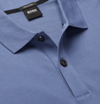 Hugo Boss - Pallas Slim-Fit Cotton-Piqué Polo Shirt - Blue