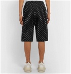 Balenciaga - Logo-Jacquard Cotton-Poplin Shorts - Black