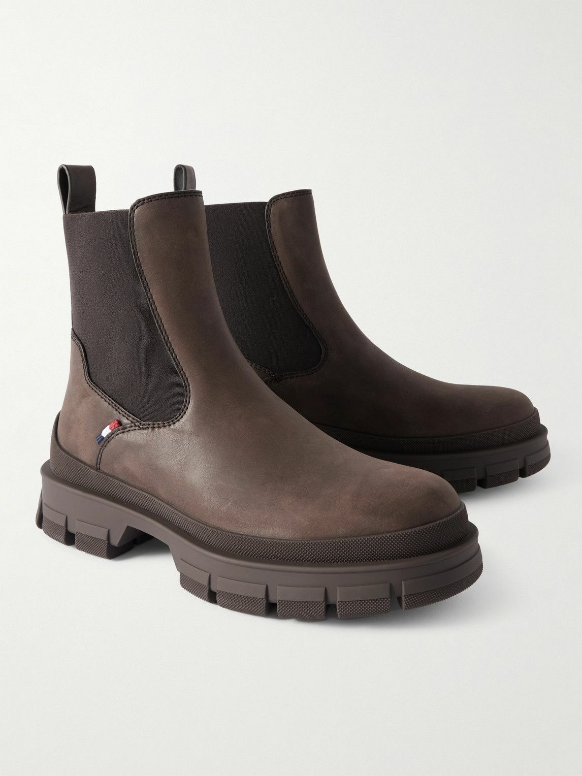 Moncler - Hevea Leather Chelsea Boots - Brown Moncler