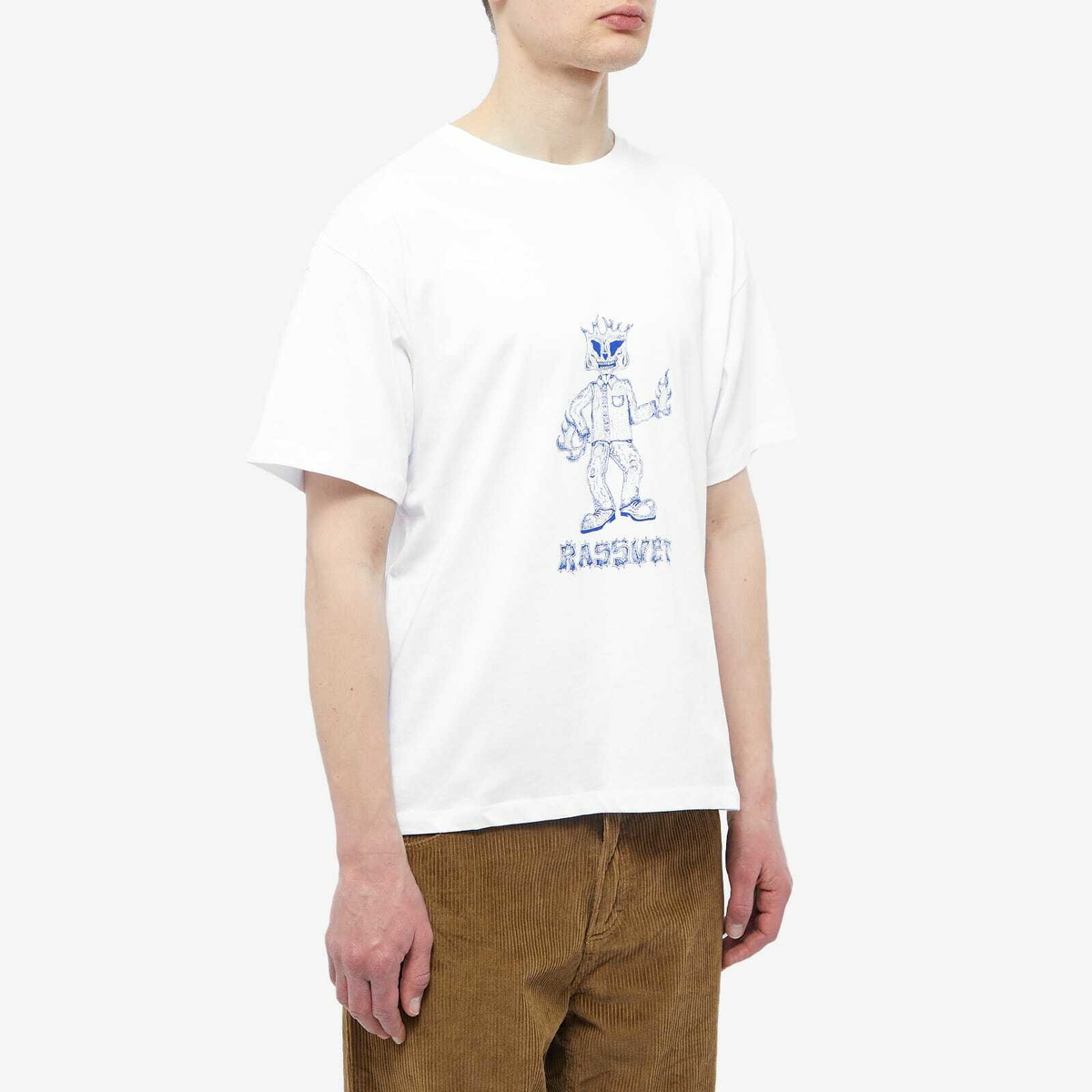 PACCBET Men's Keep Dancing T-Shirt in White PACCBET