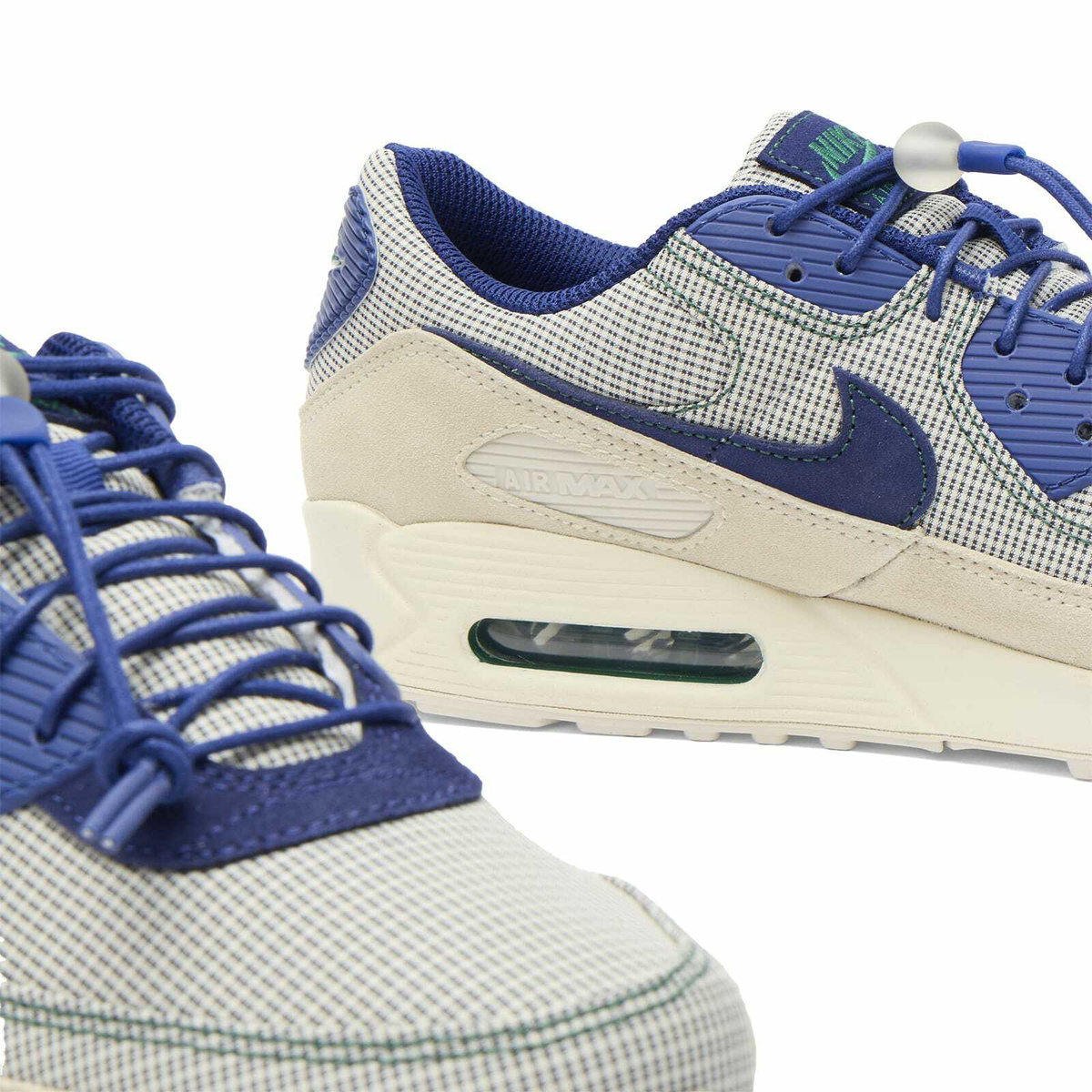 Nike Air Max 90 Qs Sneaker in Coconut Milk/Deep Royal Blue/Brown