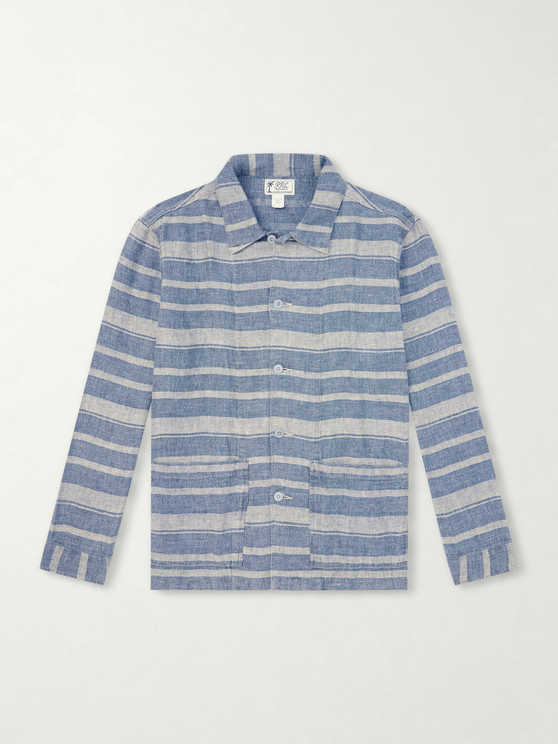 RRL - Striped Linen Shirt - Blue