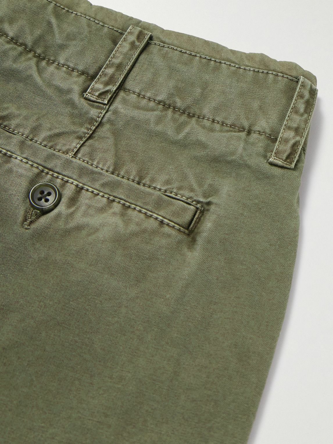 James Perse - Straight-Leg Cotton-Canvas Trousers - Green