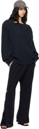 GREG ROSS Black Shoulder Pad Thermal Long Sleeve T-shirt
