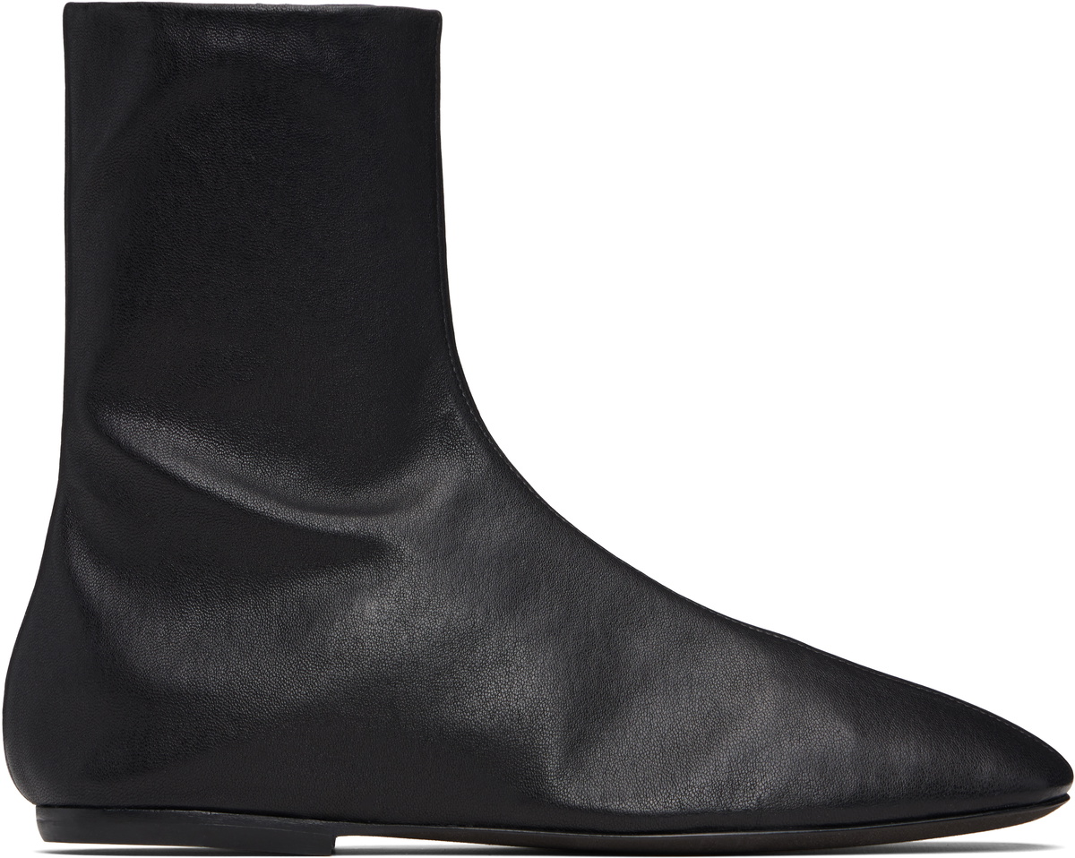 Dries Van Noten Black Ankle Boots