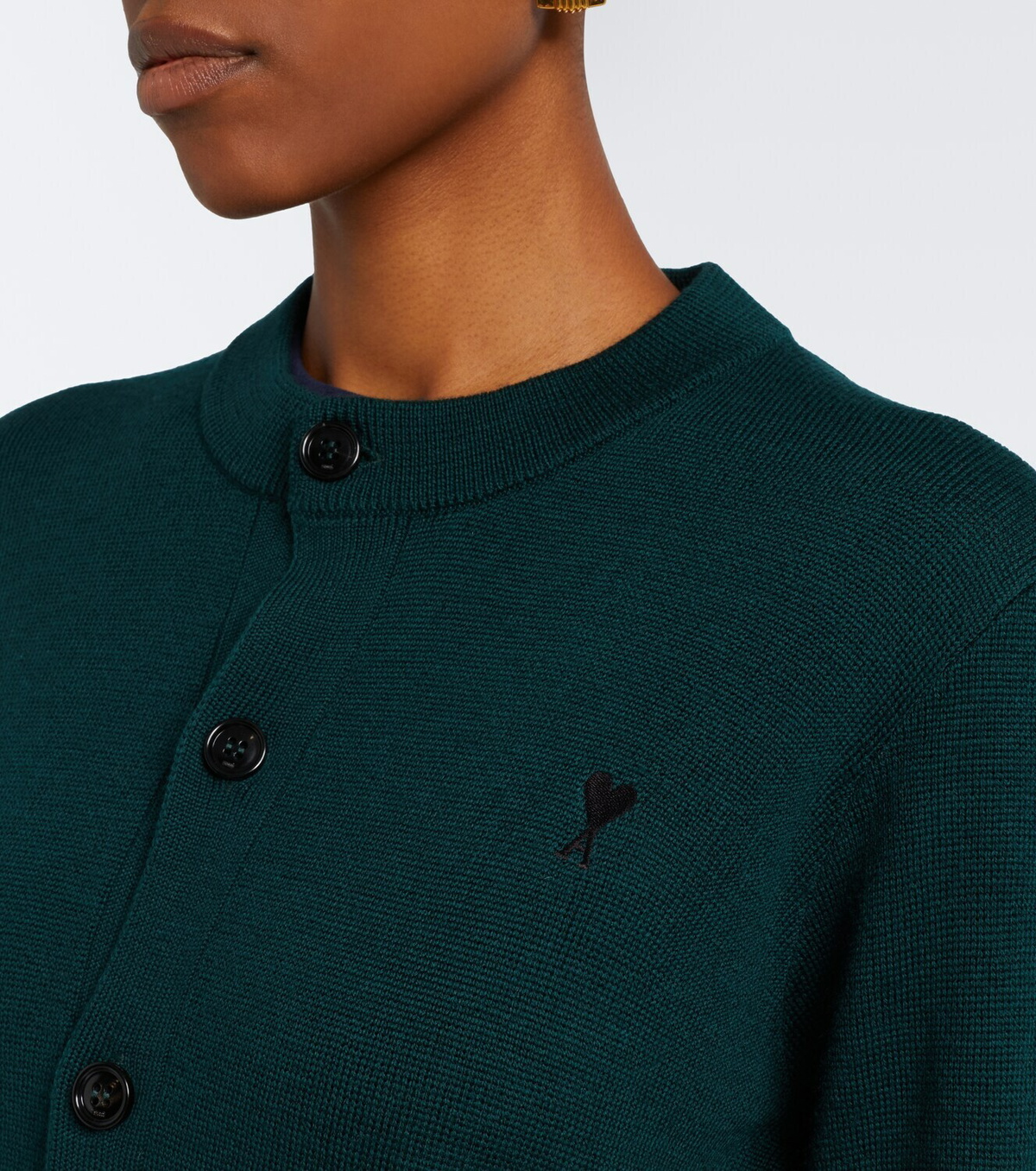 Ami Paris Ami de Cœur wool cardigan