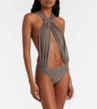 Rick Owens Miami cutout sheer tulle bodysuit