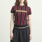 Martine Rose Women's Logo Tight T-Shirt in Red/Black