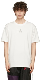 mastermind JAPAN White Glass Beaded T-Shirt
