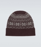 Eleventy Fair Isle intarsia cashmere beanie