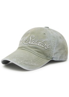 Acne Studios Logo-embroidered Cotton cap - Grey - One Size