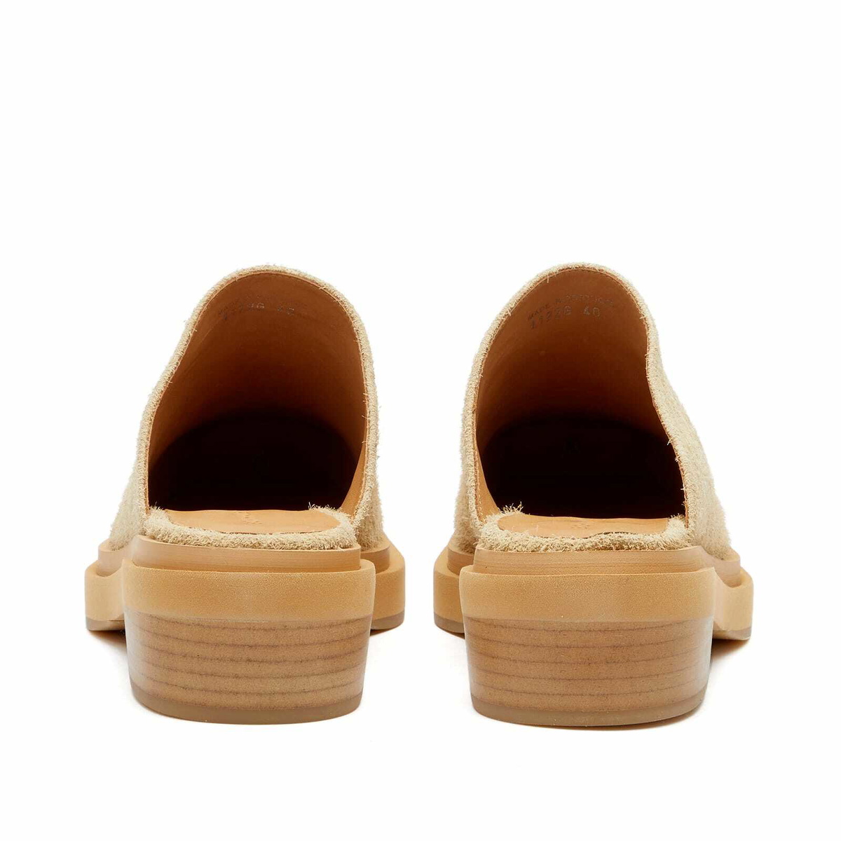 Eckhaus Latta Women's Zoe Clog Shoe in Beige Eckhaus Latta