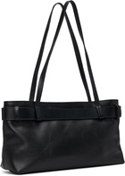 St. Agni Black Belt Detail Baguette Bag