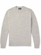 A.P.C. - Lucas Brushed Knitted Sweater - Gray