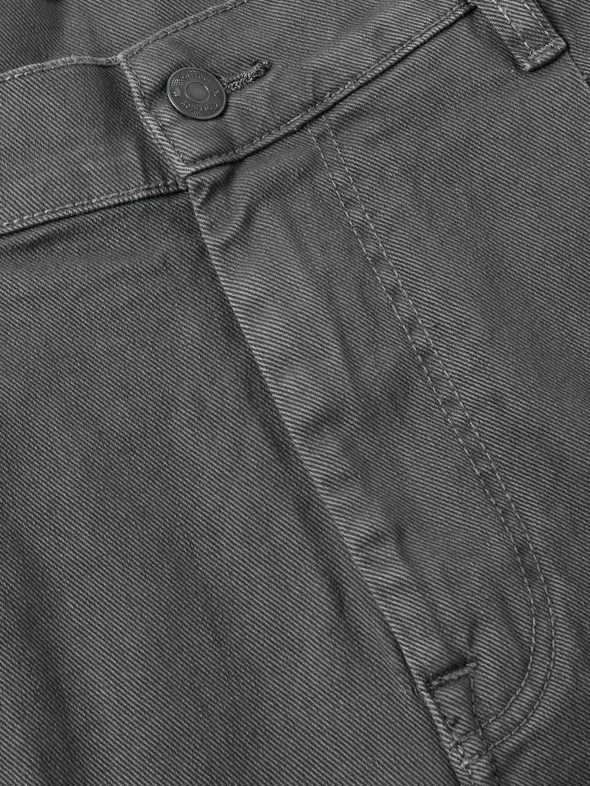 Corridor - Straight-Leg Pleated Garment-Dyed Cotton-Blend Twill Shorts - Gray