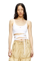 Diesel Vest top with wrap ties - T-Shirts Womens in White