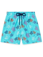 VILEBREQUIN - Moorea Printed Mid-Length Swim Shorts - Blue