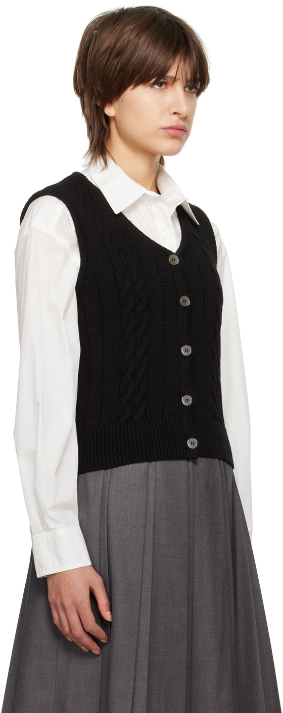Dunst Black Buttoned Vest