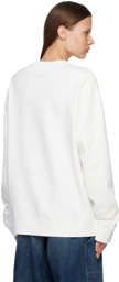MM6 Maison Margiela White Zoom Sweatshirt