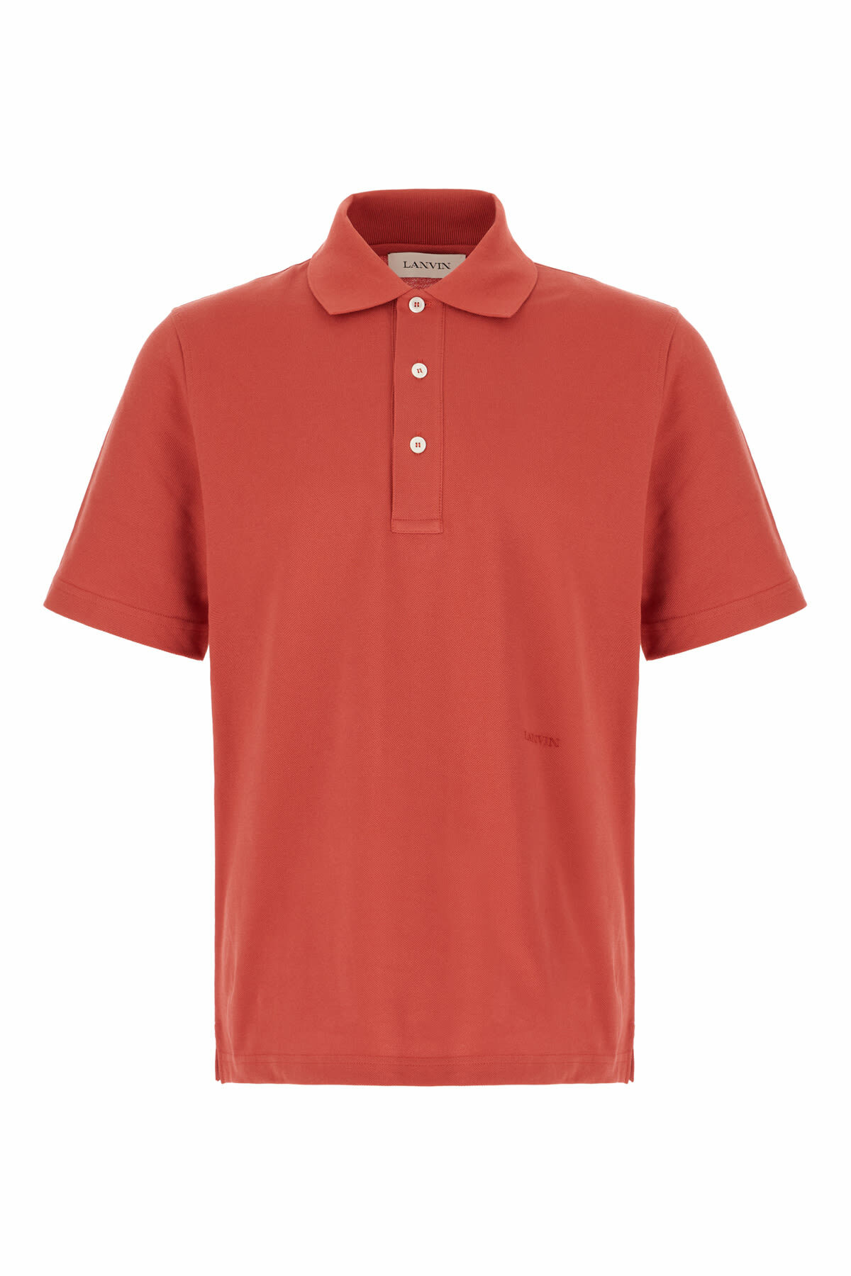 Lanvin Brick Piquet Polo Shirt