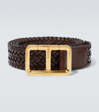 Tom Ford - Logo woven leather belt