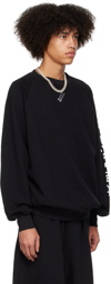LU'U DAN SSENSE Exclusive Black Oversized Sweatshirt