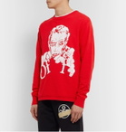Off-White - Intarsia Cotton-Blend Sweater - Red