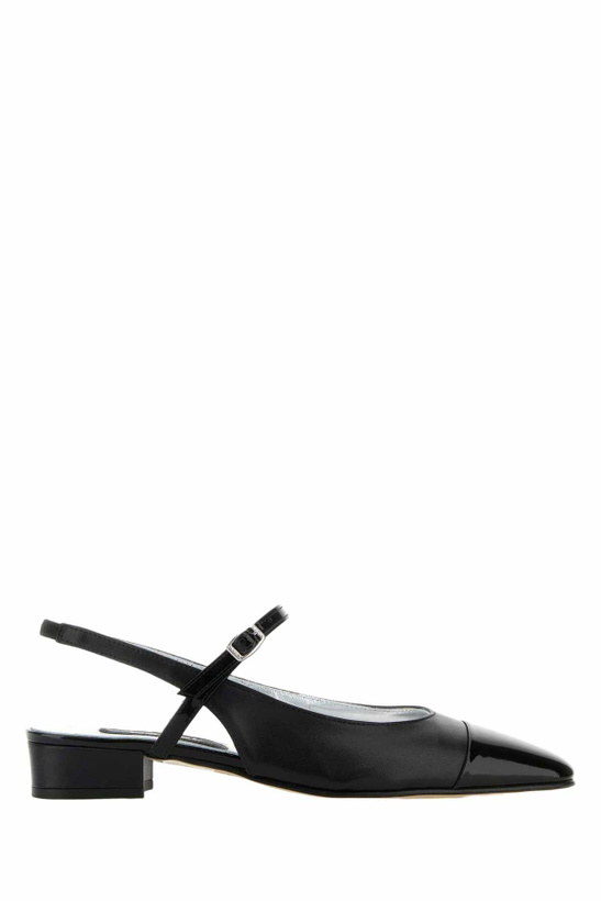 Photo: Carel Black Leather Oceano Ballerinas