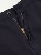 Slowear - Straight-Leg Cotton and Linen-Blend Shorts - Blue
