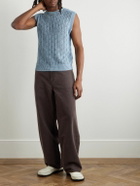 Marni - Crocheted Cotton Vest - Blue