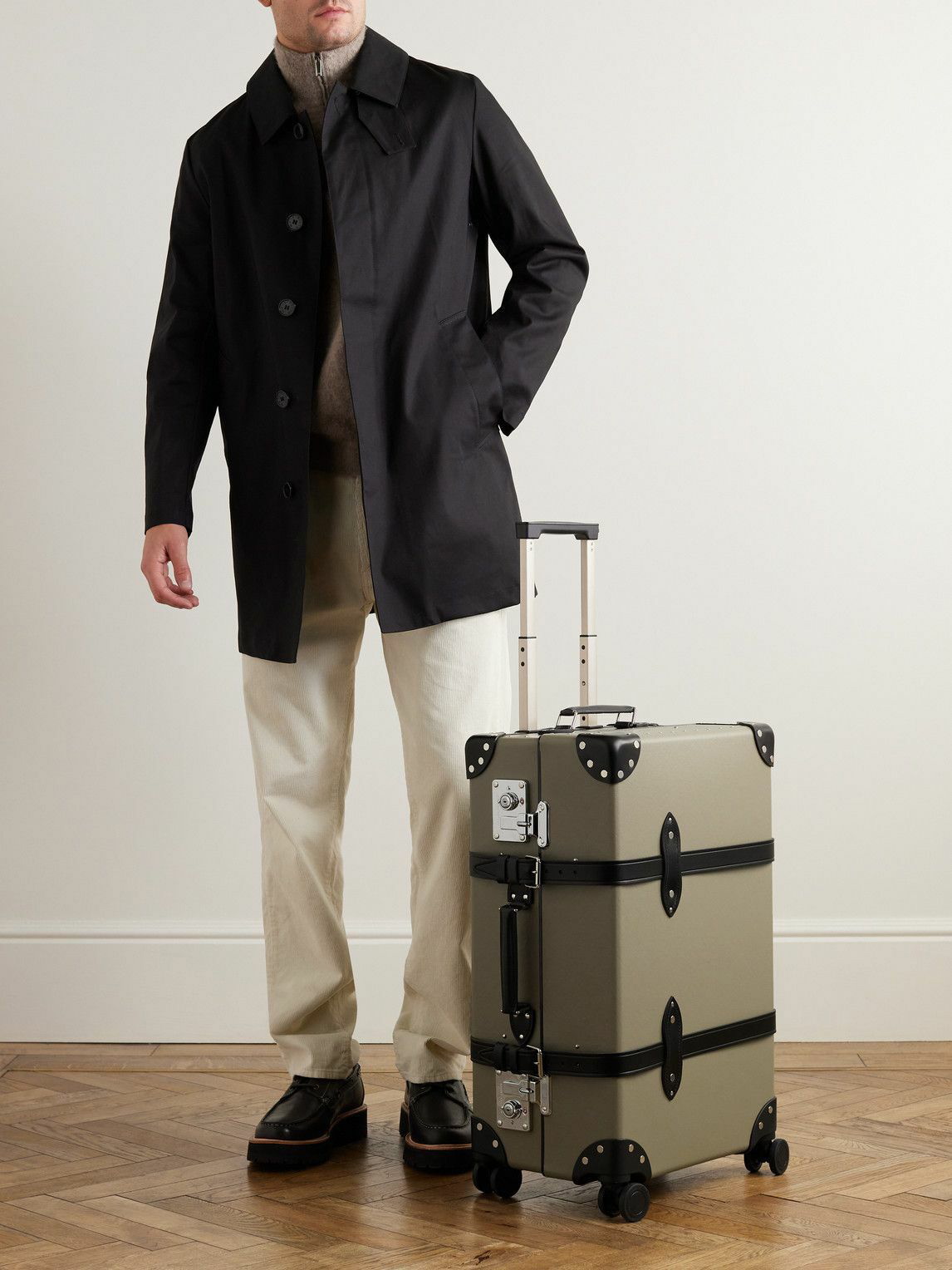 Globe-Trotter - Centenary Check-In Leather-Trimmed Trolley Case Globe ...