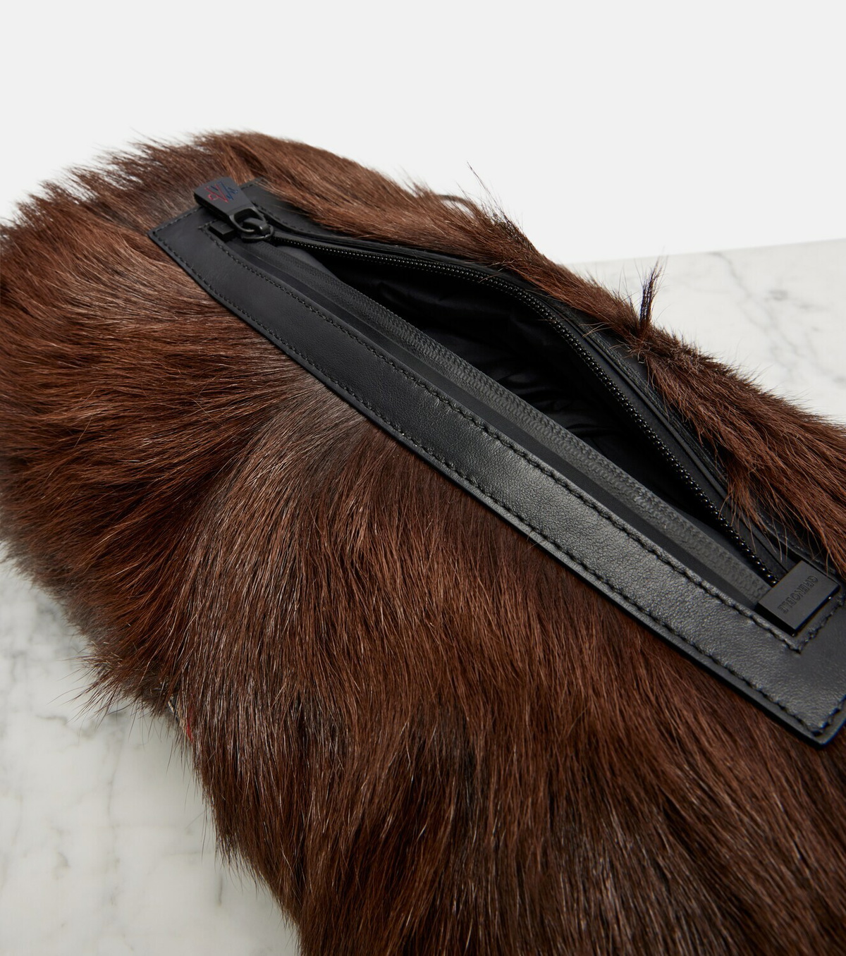 Moncler Shearling clutch