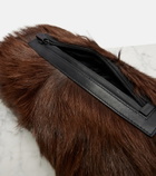 Moncler Shearling clutch