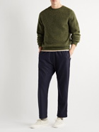 Drake's - Brushed-Wool Sweater - Green