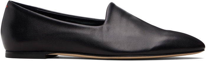 Photo: Aeyde Black Vanna Almond-Toe Loafers