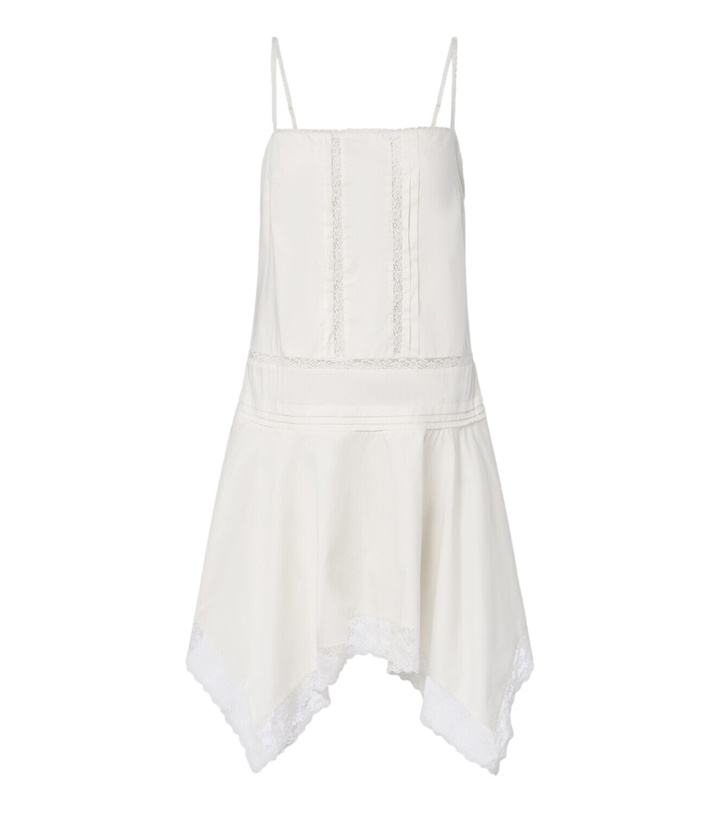 Photo: Staud Corinna embroidered cotton voile minidress